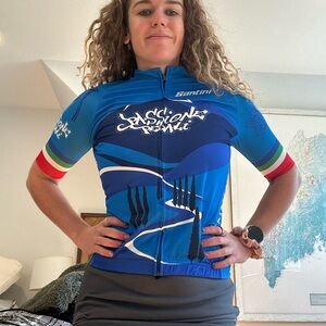 Santini Women's Blue Cycling Top